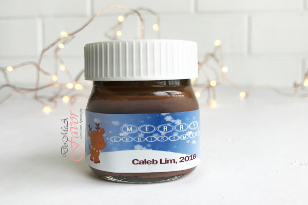 Happy Reindeer Mini Nutella Bottles
