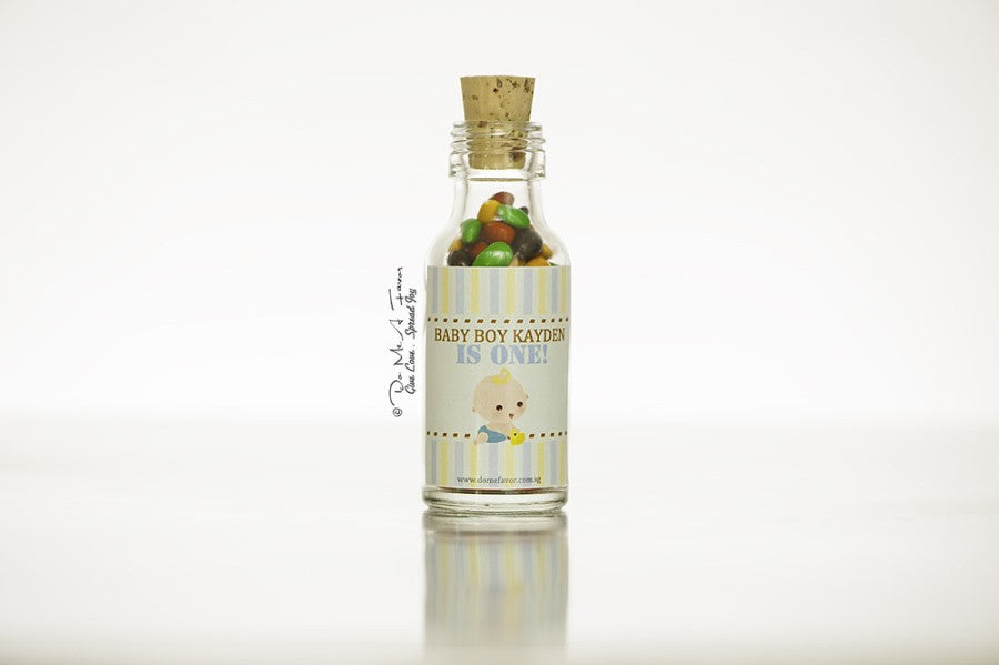 Hey Baby Boy Potion Bottles