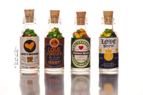 Beer Inspired Wedding Potion Bottles