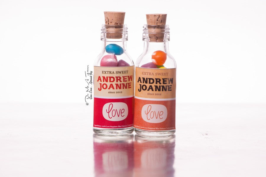 Retro Love Potion Bottles