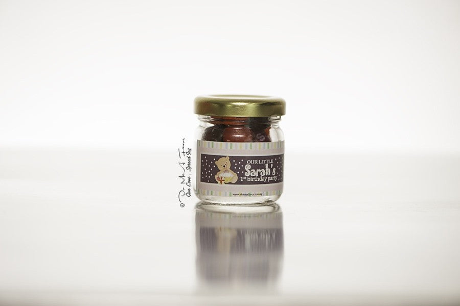 Cuddly Teddy Classic Jam Bottles