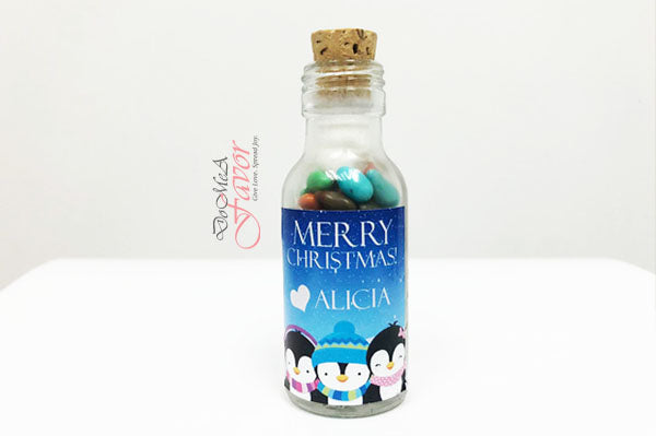 Christmas Penguin Potion Bottles