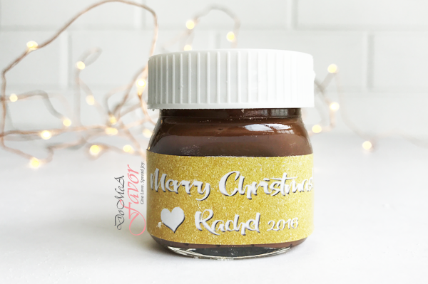 Glittery Love Mini Nutella Bottles