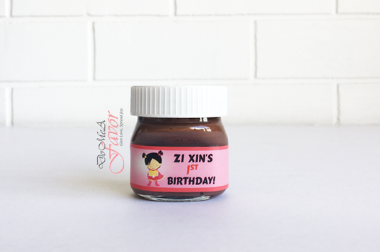 Super Girl Mini Nutella Bottles