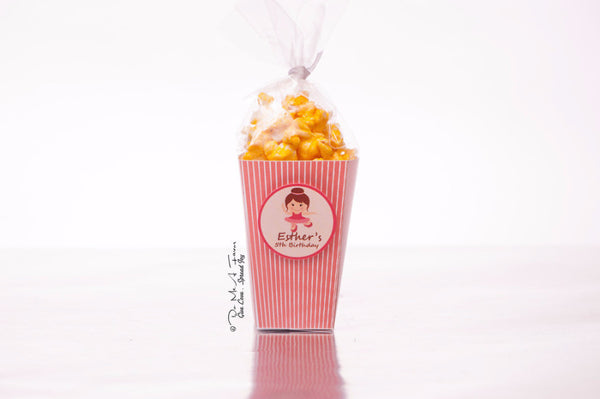 Adorable Ballerina Popcorn Box