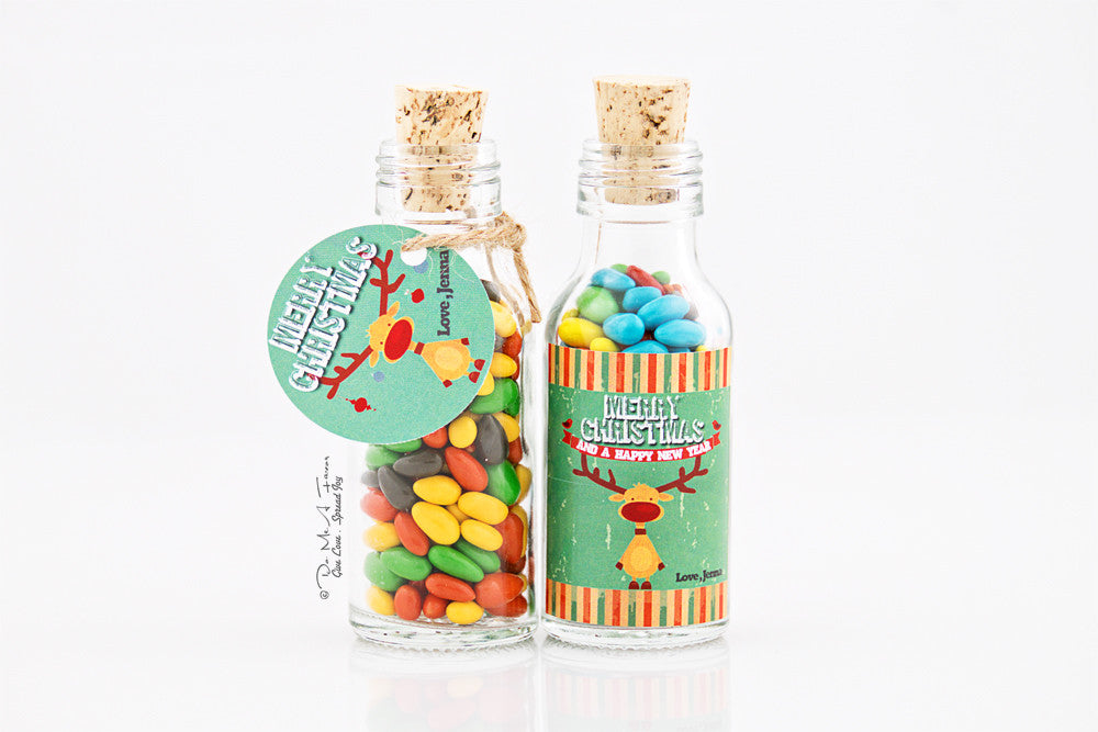 Retro Xmas Potion Bottles