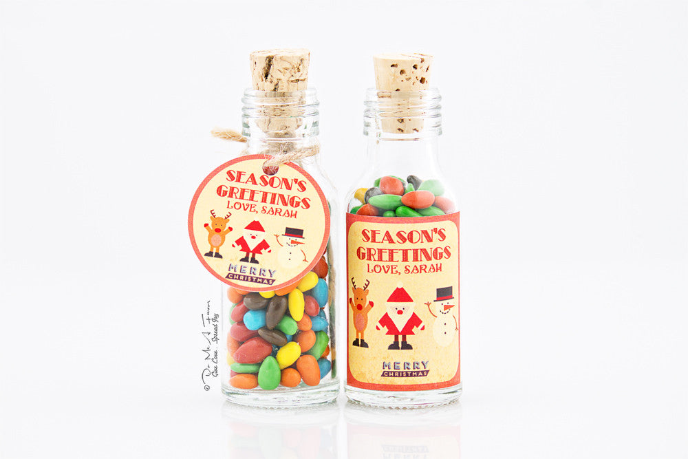 Retro Xmas Potion Bottles