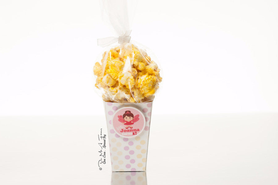 Fairy Princess Popcorn Box (Polka Dots)