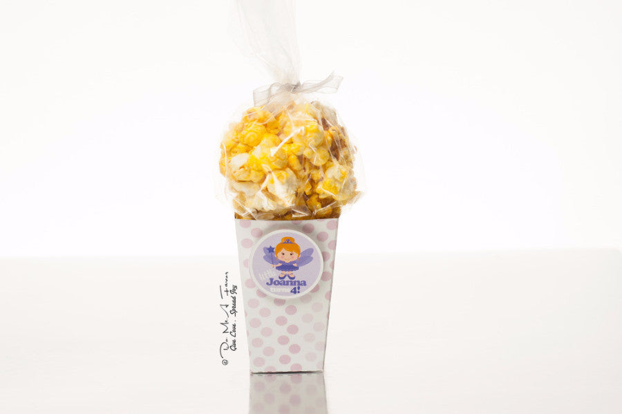 Fairy Princess Popcorn Box (Polka Dots)
