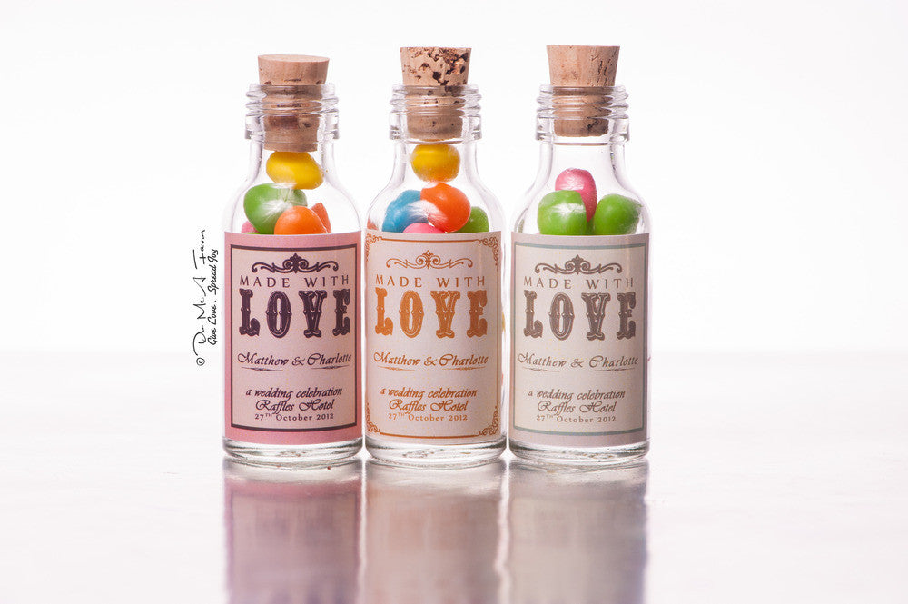 Made With Love Potion Bottles