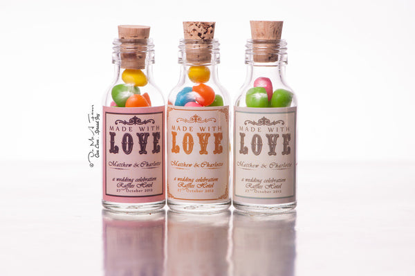 Made With Love Potion Bottles