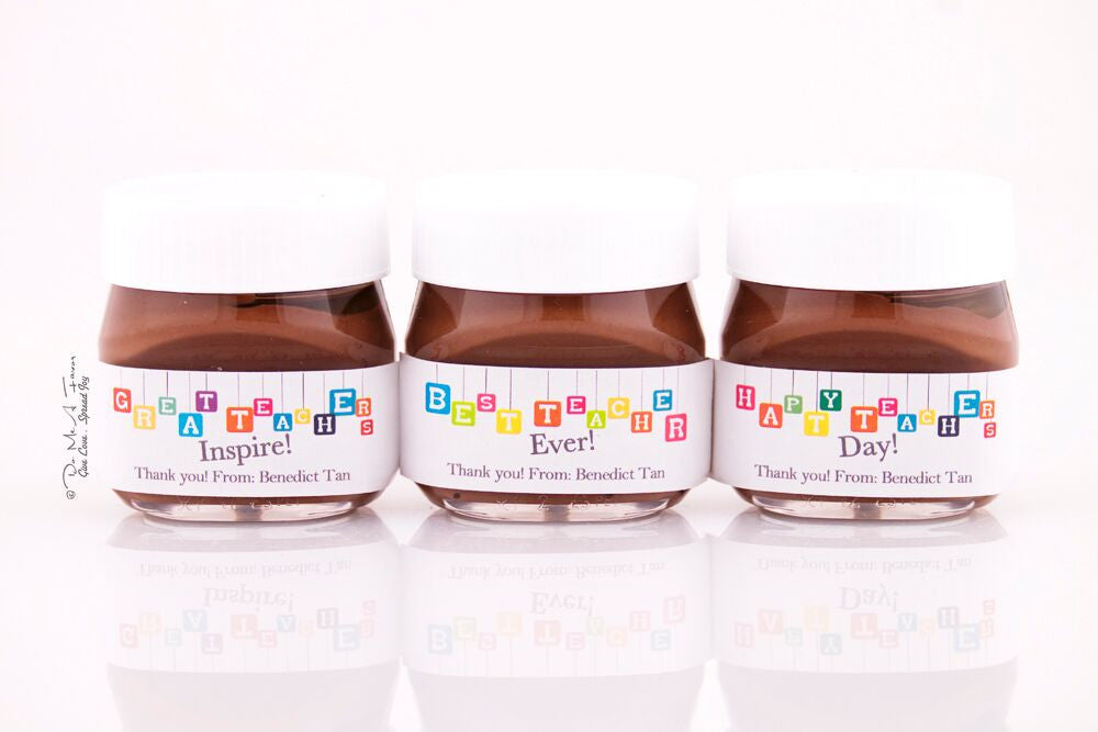 Teachers' Day Gift - Colorful Banner Mini Nutella