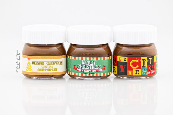 Have yourself a nutty little christmas Mini Nutella Bottles