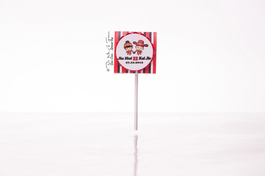 Oriental Couple Organic Lollipops