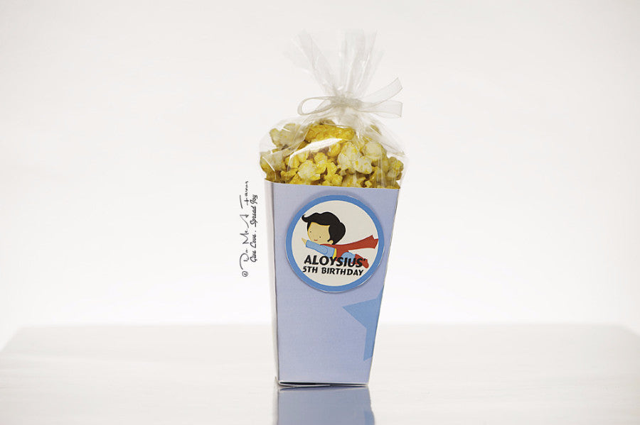 Little SuperBoy Popcorn Box