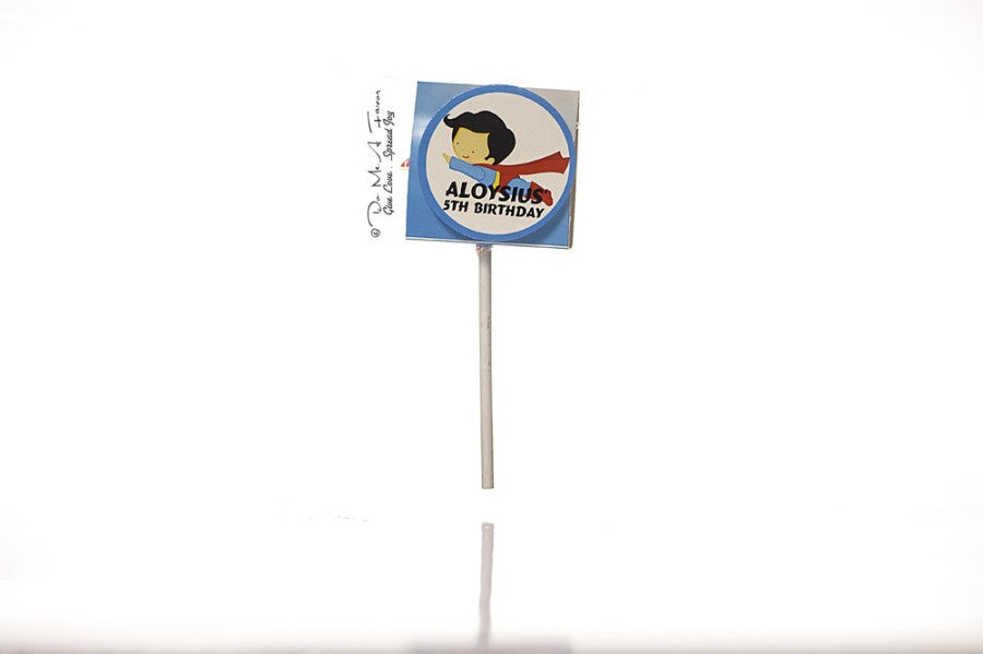 Little SuperBoy Organic Lollipops