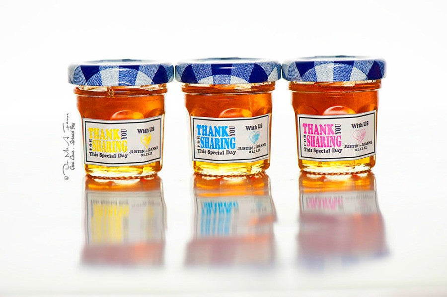 Thank You for Sharing Our Special Day Bonne Maman Jam/Honey